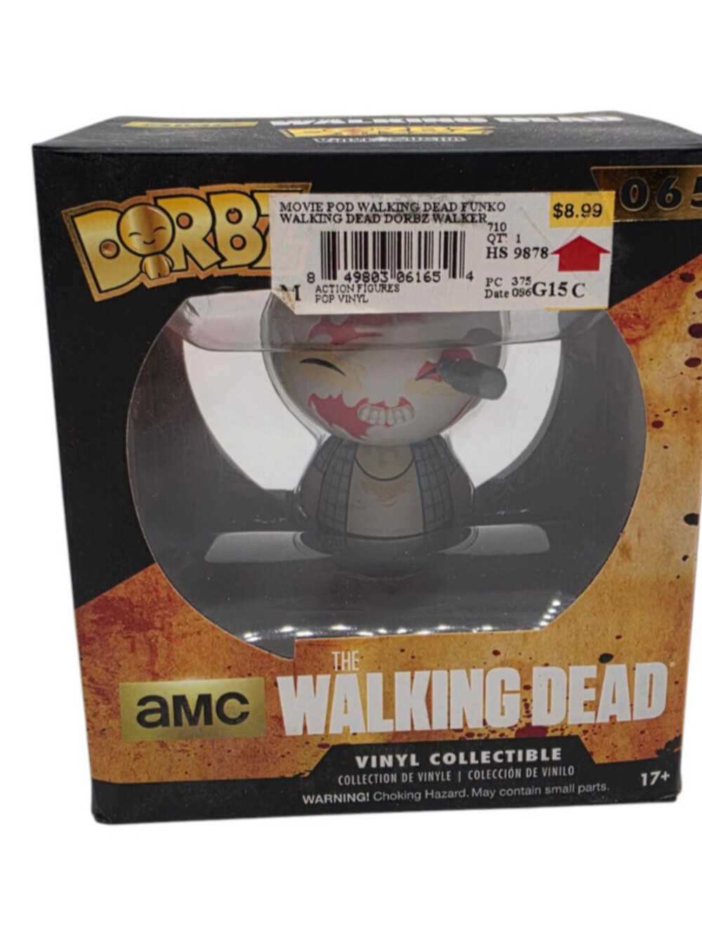 Funko Dorbz The Walking Dead Screwdriver In Eye Walker Vinyl Figure-New